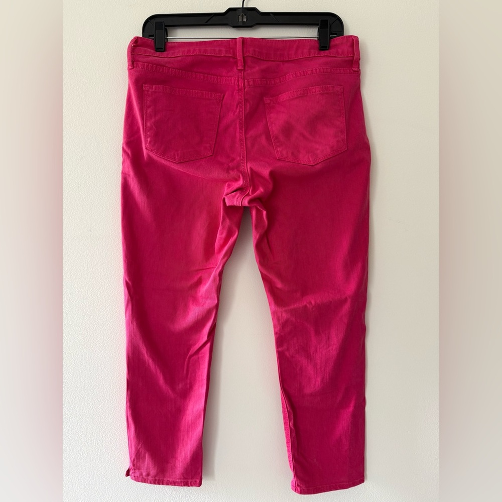 Just Black Hot Pink Magenta Light Fade Denim High-Rise Cropped Jeans Barbiecore - Picture 3 of 11